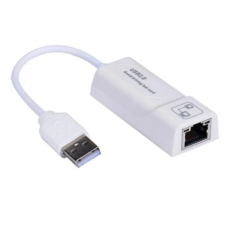 Gigabit Ethernet RJ45 External Network Card LAN Adapter USB 2.0 10/100/1000Mbps