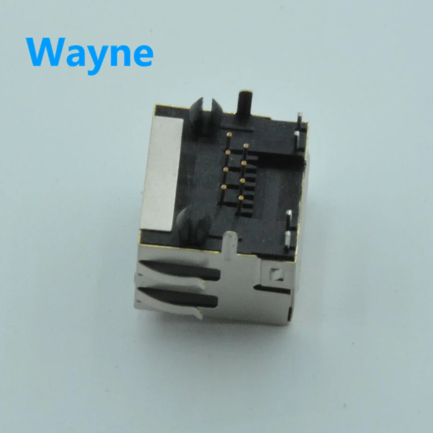 RJ45 interface 8P8C socket 56 Incidental lamp Shield network 90 degree horizontal | Электроника
