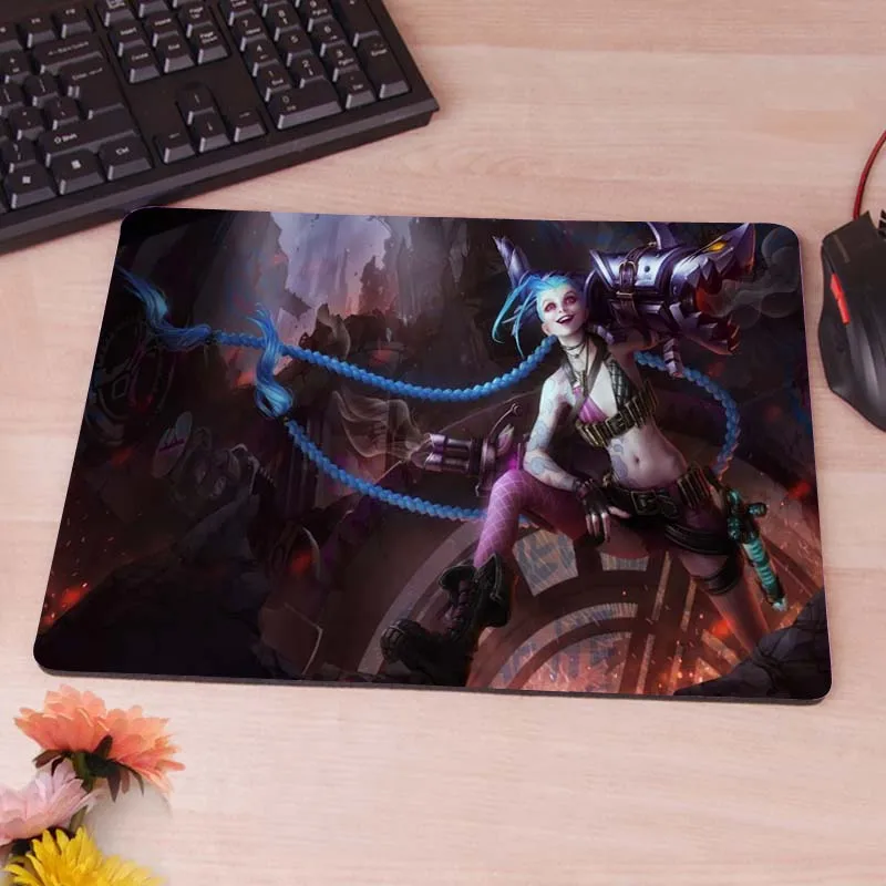 MaiYaCa League of Legends Jinx 2880x1800 Коврик для компьютерной мыши коврик для мыши для украшения рабочего стола Нескользящий Резиновый Коврик