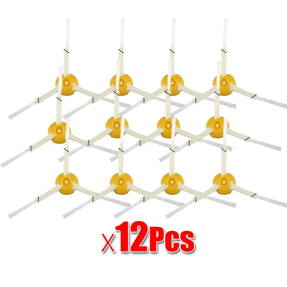 12Pcs 3 компл. Кисточки+ 1 шт. Пластик Bump Газа комплект для IROBOT Roomba 800 серии 900 870 880 980 Пылесосы для автомобиля робот Запчасти без Фильтр HEPA - Цвет: 12Pcs
