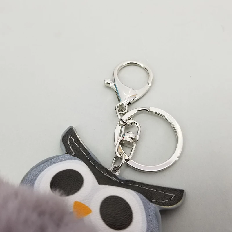 Брелоки Сова из искусственной кожи с подвесками в виде совы брелок шариками Pluffy