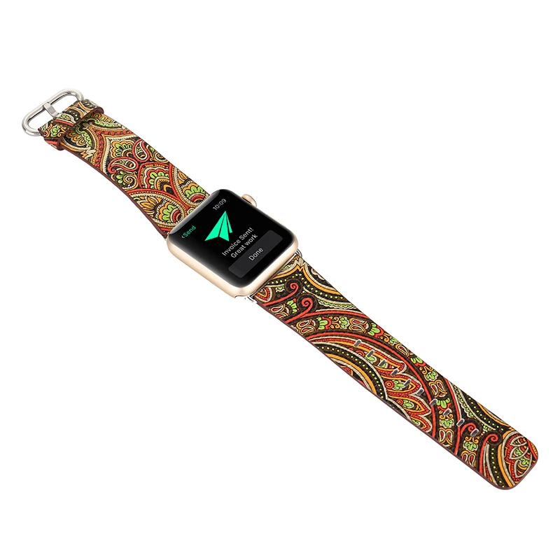 Ремешок кожаный для Apple Watch 1 2 3 38 42 мм|Ремешки часов| |
