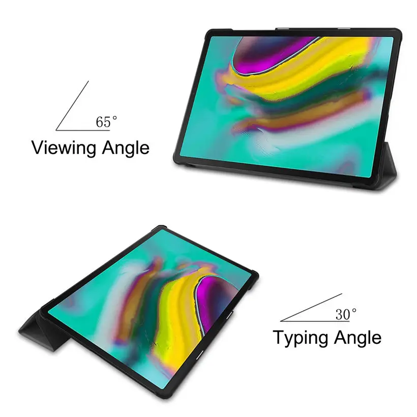 Чехол для samsung galaxy tab S5e 10,5 SM-T720 SM-T725, умный чехол, чехол для планшета, тонкий защитный чехол с подставкой+ стилус+ пленка