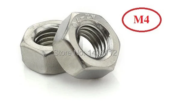 

M4 Stainless Steel A2 Hexagon Nuts