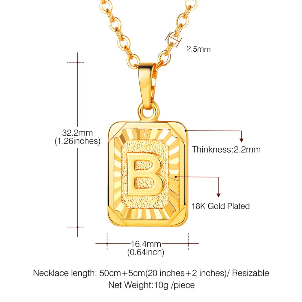 Фабрика Лидер продаж A Q высокого качества цвет золотистый dog tag колье с инициалами