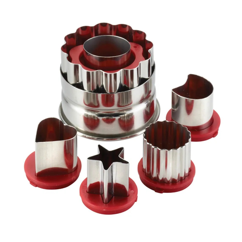 Торт босс 6 Piece классический Linzer печенья комплект Красный|cutter drill|set top box dvrset digital