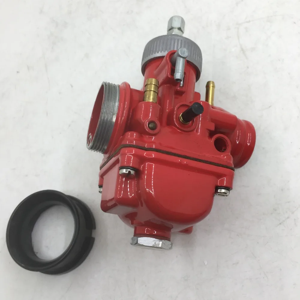 SherryBerg Красный Карбюратор carb от Dellorto PHBG DS 21phbg 21 мм Racing w пластиковая крышка ручной дроссель carby racing КАЧЕСТВО