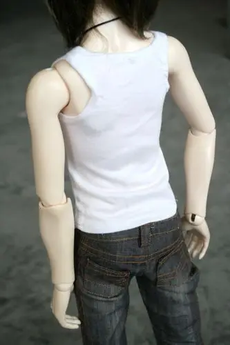 [wamami] 06 # Белый Черный Жилет/Футболка 1/4 MSD 1/3 1/6 SD DZ AOD BJD Dollfie