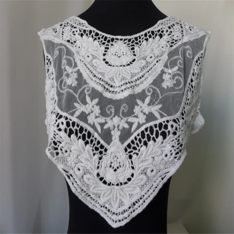 1 шт. кружевной воротник из хлопка 34 х33 см|lace applique|sewing trimcotton lace |