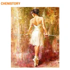 Набор для рисования по номерам на внутренней раме балерины CHENISTORY DIY