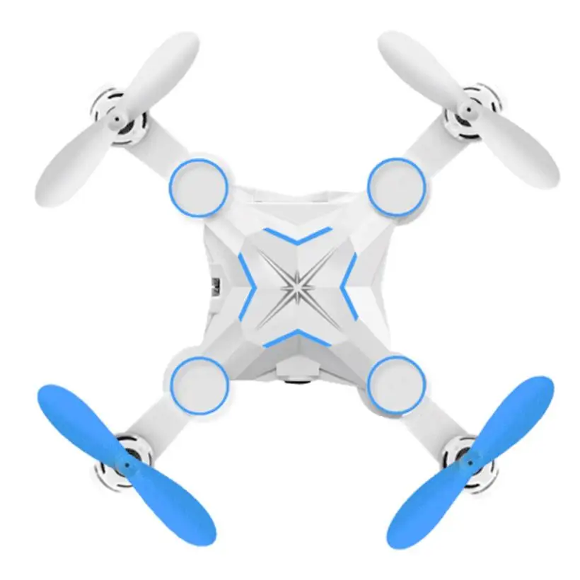 Складной Квадрокоптер M1 Mini 2 4G 4 канала 6 осей Радиоуправляемый 3D рулон ключа Дрон
