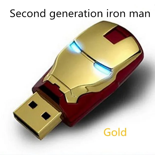 Железный человек флешки, usb флеш-карта накопитель флэш-накопитель флеш-накопитель флэш-карты памяти палка Drives128GB 64 Гб оперативной памяти, 32 Гб встроенной памяти, флеш-накопитель 16Гб 8Гб 4Гб модные фильма «мстители»