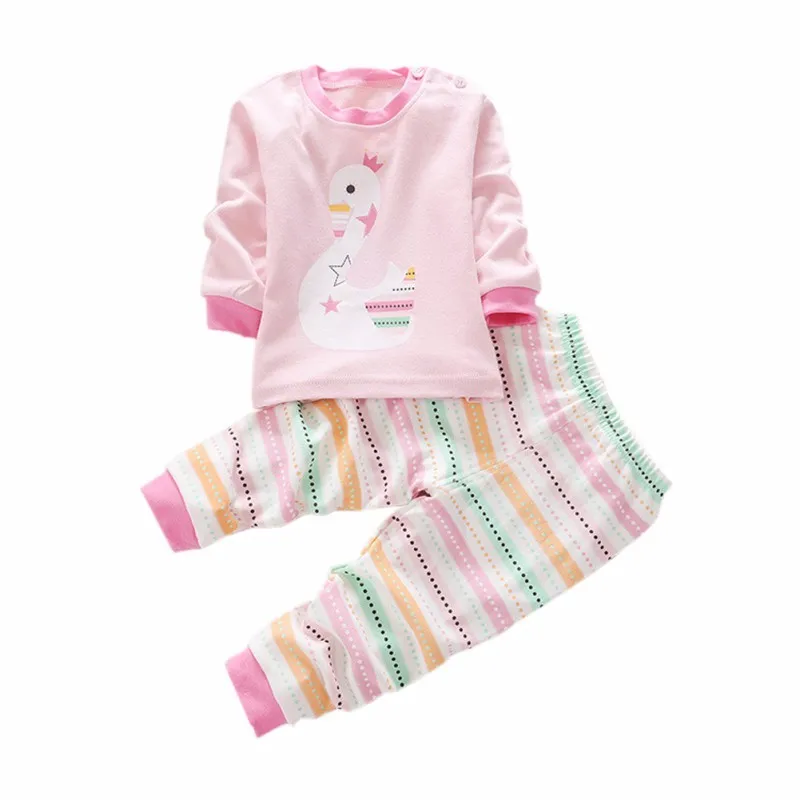 Одежда для маленьких мальчиков и девочек топ с длинными рукавами + штаны костюм