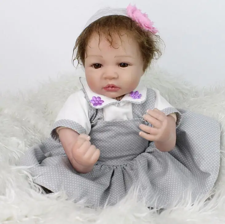 Кукла reborn из мягкого силикона для девочек 20 дюймов реалистичное качество|doll