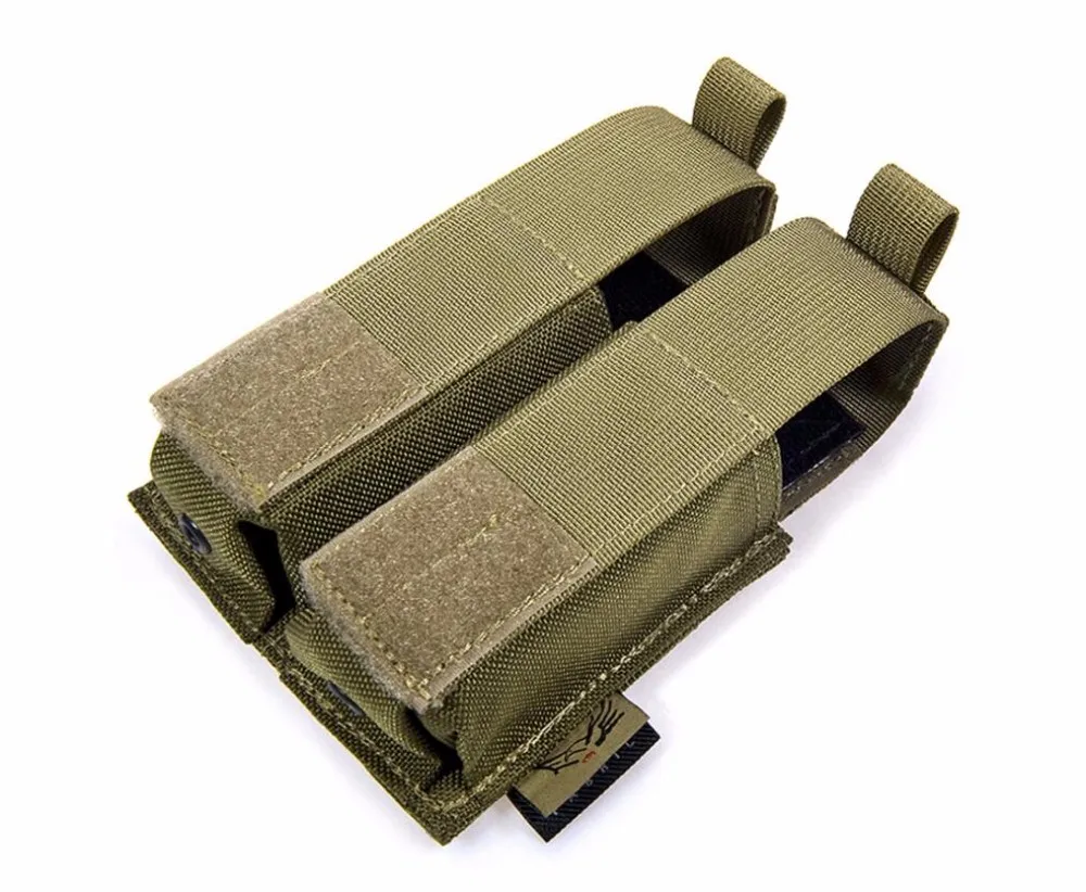 FLYYE MOLLE двойной 9 мм Пистолет подсумок Ver. hp двойная кассета выстроились CORDURA PH-P008