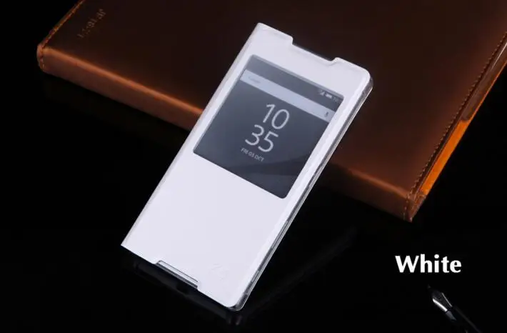 Чехол FGHGF для sony Xperia Z5 с окошком, кожаный флип-чехол для sony Z5 View, чехол для телефона E6603 E6633 E6653 E6683, полный Чехол Z5