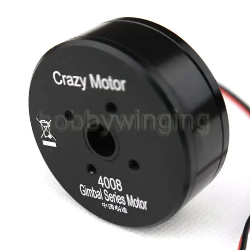 

FPV Crazy Motor 4008 полностью закрытый бесщеточный карданный мотор с 8 схемами 2А Slipring вращение на 360 градусов для камеры ILDC 5N/7N