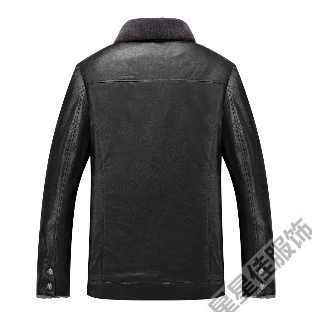 Большие размеры 10XL 8XL 6XL Мужское пальто из натуральной кожи Мужская короткая