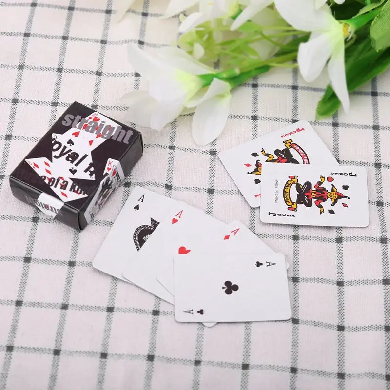 Портативная мини игральная карта Техасский Холдем настольная игра покер