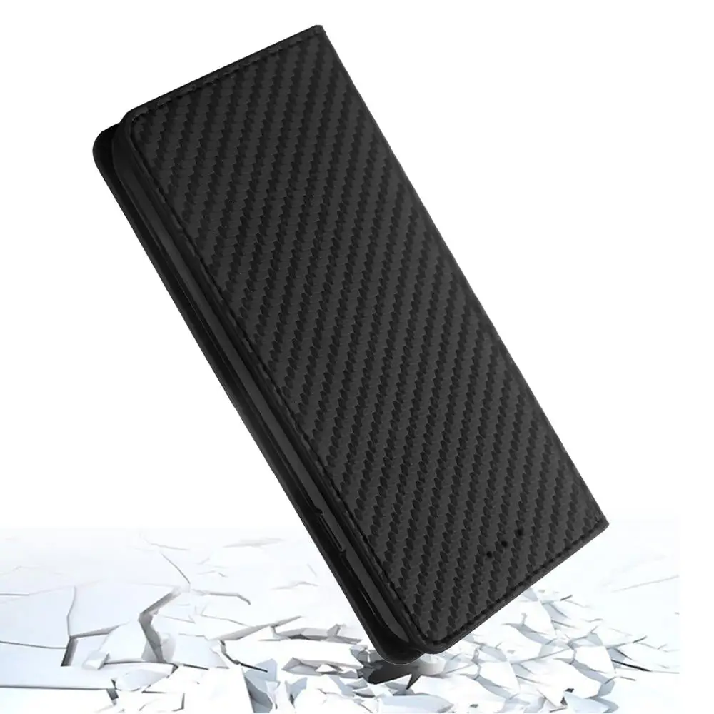 Деловой чехол из углеродного волокна для huawei P30 P20 P10 P9 P8 Lite P Smart, чехол-книжка из искусственной кожи для mate 20 10 Pro