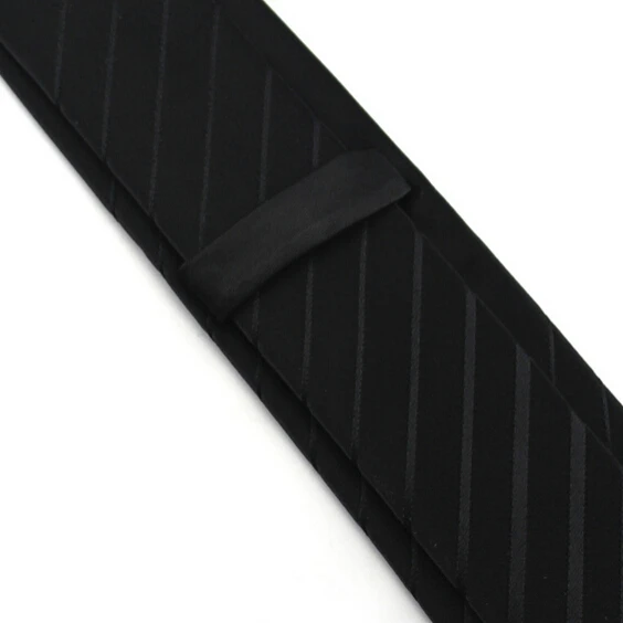 Новинка 2019 Классический шелковый галстук для мужчин Модный деловой черный 5 см