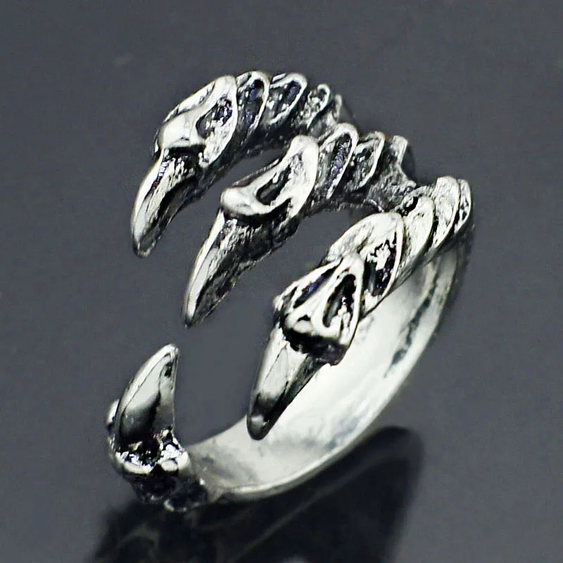 Кольцо унисекс Dormon из титана и нержавеющей стали с когтями орла в готическом