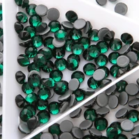 top quality hotfix rhinestone green stones aaa ss10 ss12 ss16 ss20 ss30 iron on strass crystal glue back glass stone for clothes
