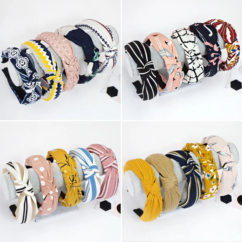 

For Girls Women Top Knot Turban Hair Bezel Elastic Hairband No Slip Stay on Knotted Hair Hoop Hair Band Fashion Hair Accessories