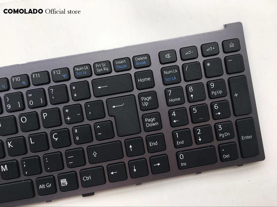 PO Portugal клавиатура для Sony VAIO VGN AW VGNAW серия Черная с рамкой Клавиатура ноутбука
