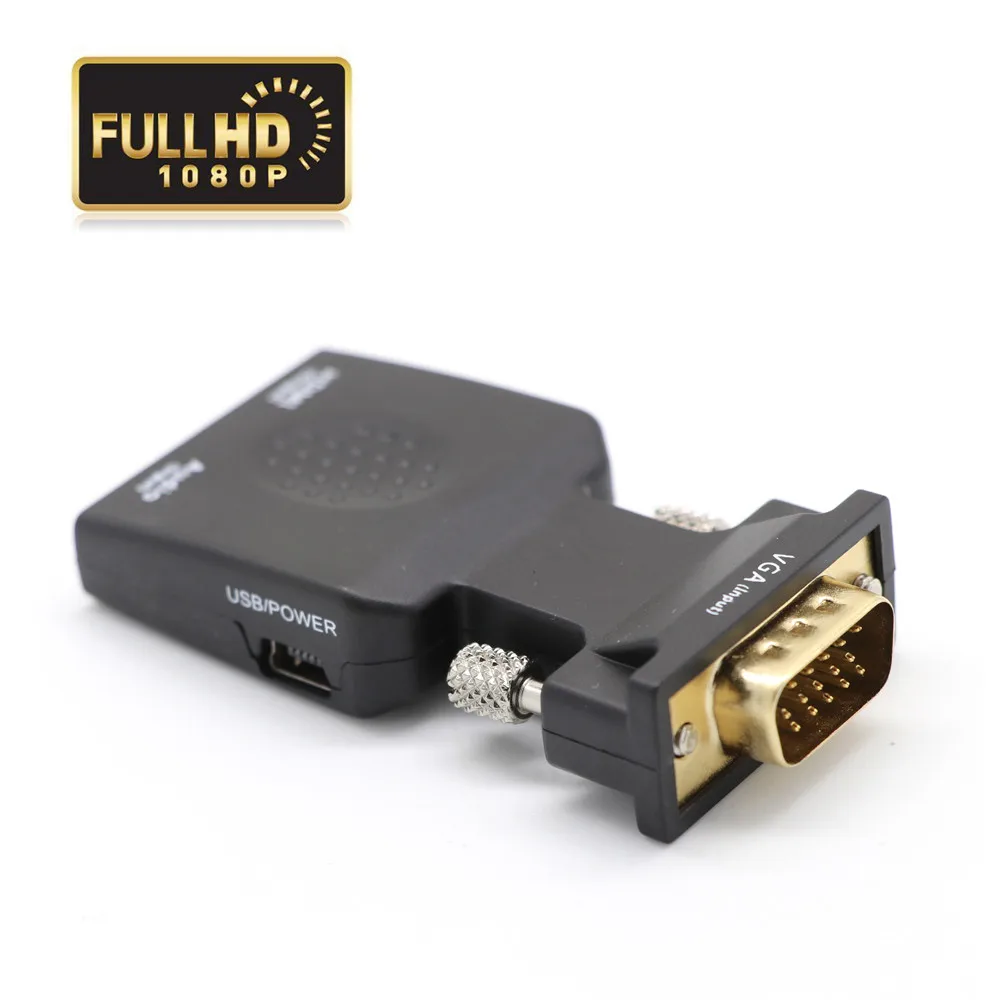 HIPERDEAL 1080P VGA мужчин и женщин HDMI конвертер адаптер аудио порт Удлинительный кабель VGA Oct30 HW
