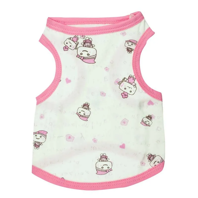 Цветной жилет для собак летнее платье футболка щенков чайная чашка одежда