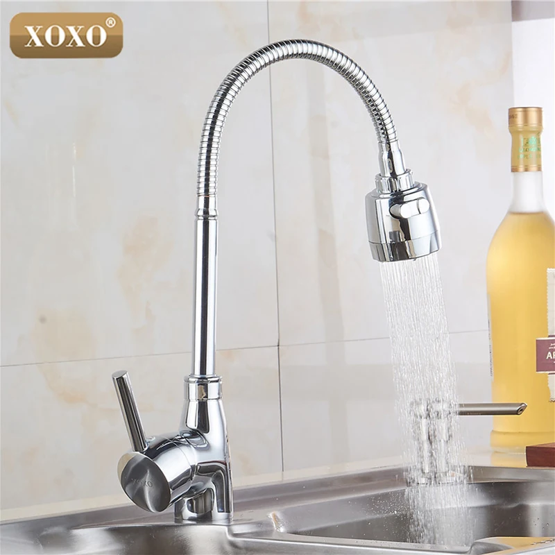 Смеситель для кухни XOXOX латунный с одним отверстием 5522|torneira cozinha|kitchen faucet mixerbrass