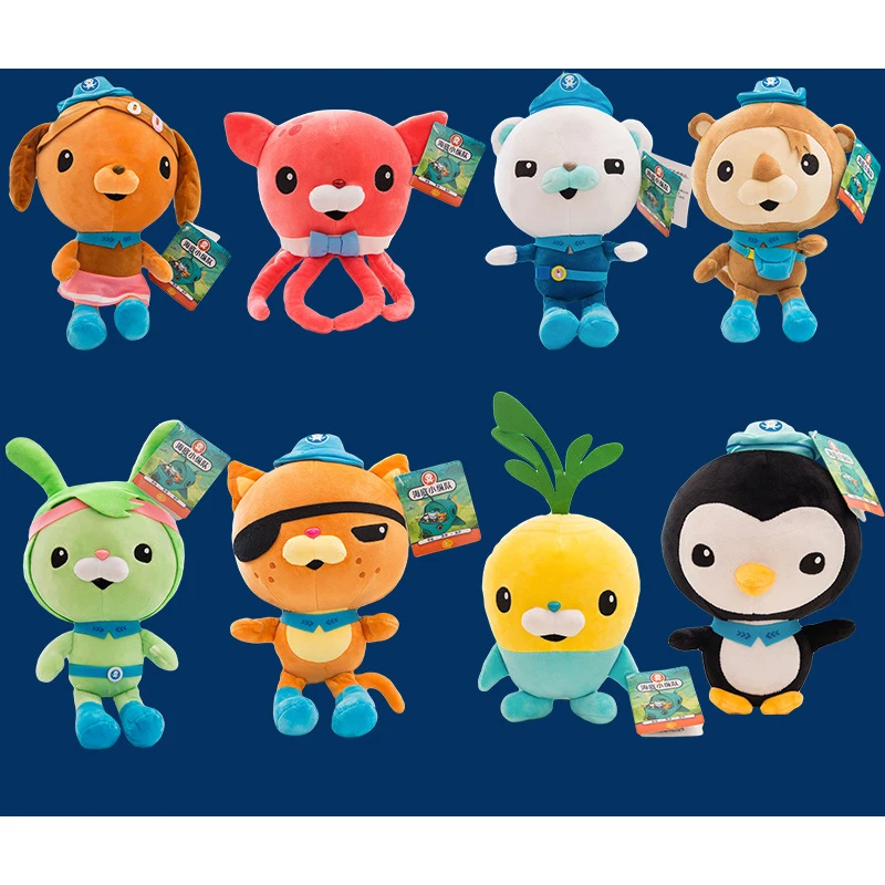 Оригинальные мягкие игрушки Octonauts плюшевые животные Мультяшные ролевые Barnacles Kwazii