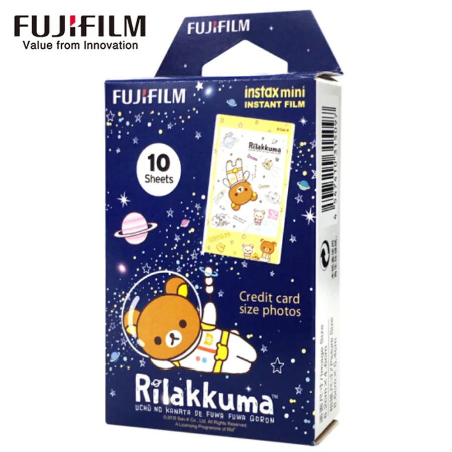 Оригинальный Fujifilm Instax Mini Fuji Film рилаккума для камер Мгновенной Печати 8 7 s 50 50i 90 25 dw