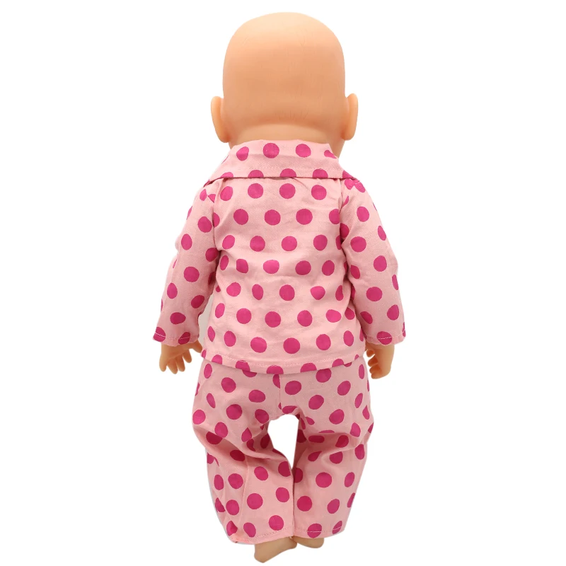 Кукла Одежда пижамы мультфильм рубашка брюки костюм подходит 43 см аксессуары для