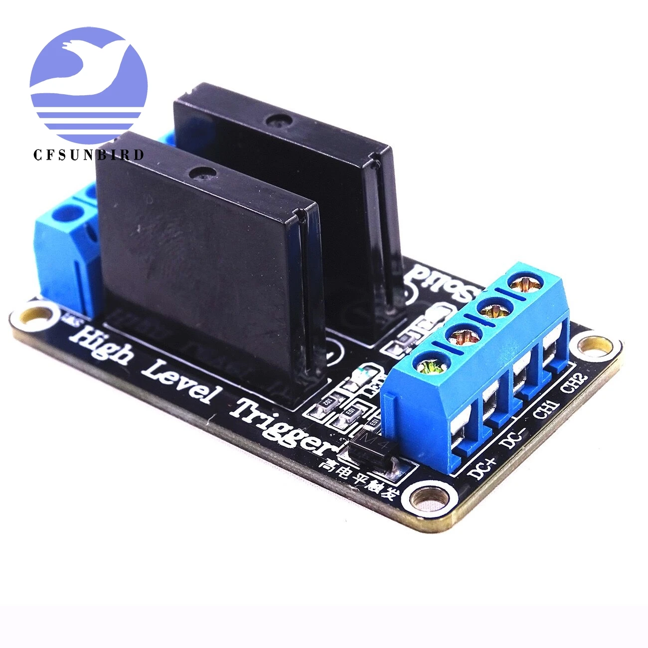 CFsunbird 5V 2 канальный SSR низкий уровень твердотельный релейный модуль 240V 2A|relay