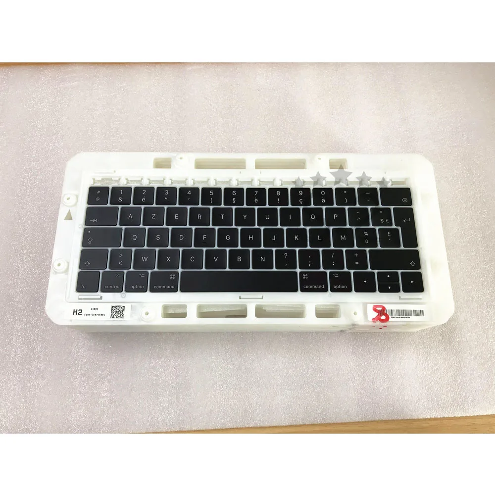 Французская клавиатура для Macbook Pro Retina 15 4 дюйма колпачок клавиатуры Late 2016 Mid 2017 |