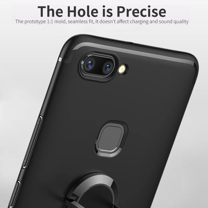 HYSOWENDLY Rotating Finger Magnetic Car Holder Absorption Soft TPU Silicon Back Cover For BBK Vivo X9/ X9S Plus Case X20 X20Plus |