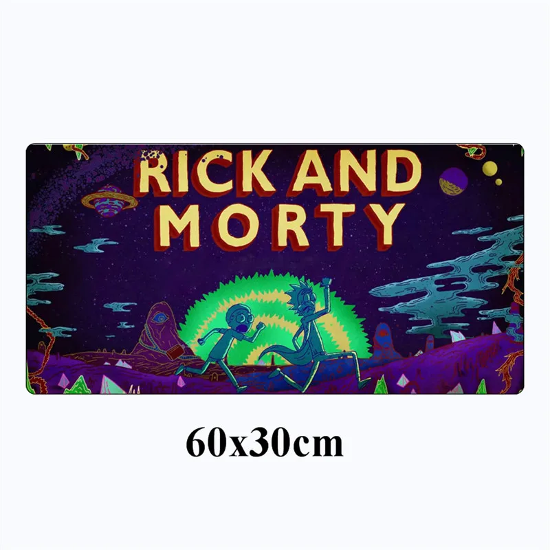 3 SIANCS Рик и Морти 60X30 см большой игровой коврик для мыши Аниме фиксирующий край коврик для мыши Нескользящие аксессуары для ПК настольный коврик для ноутбука - Цвет: 3