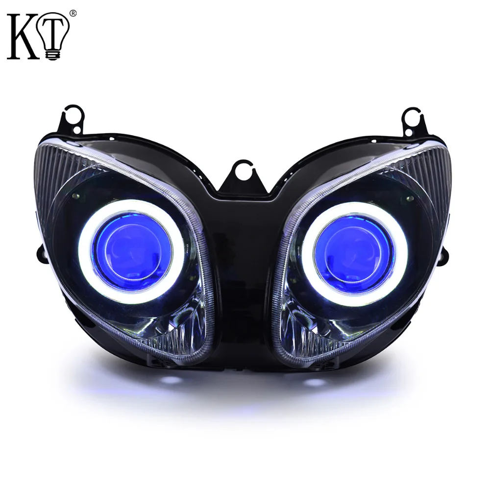 Передние фары KT для мотоцикла Yamaha T MAX 2001 2002 2003 2004 2005 2006 2007 Глаз ангела демона HID