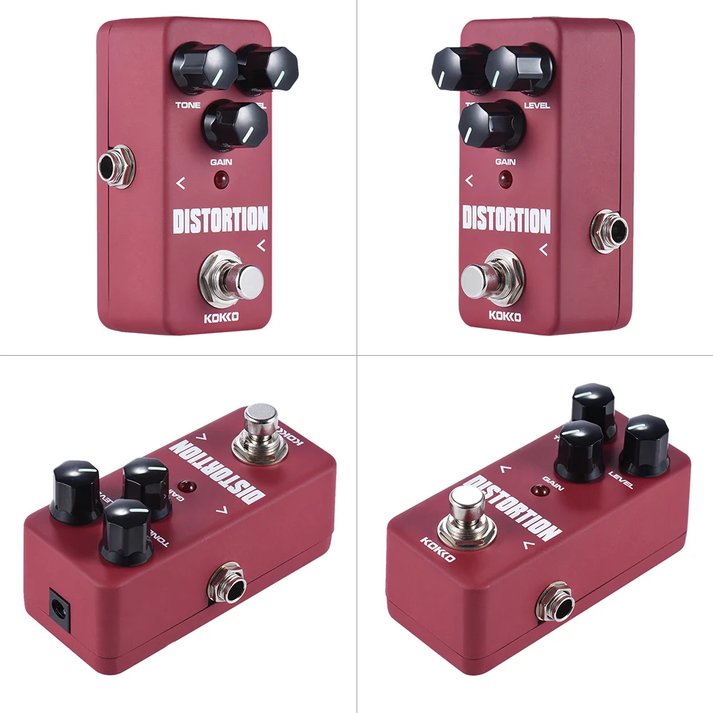 KOKKO FDS2 Mini Distortion Pedal Portable Guitar Effect Accessories Musical Instrument | Спорт и развлечения