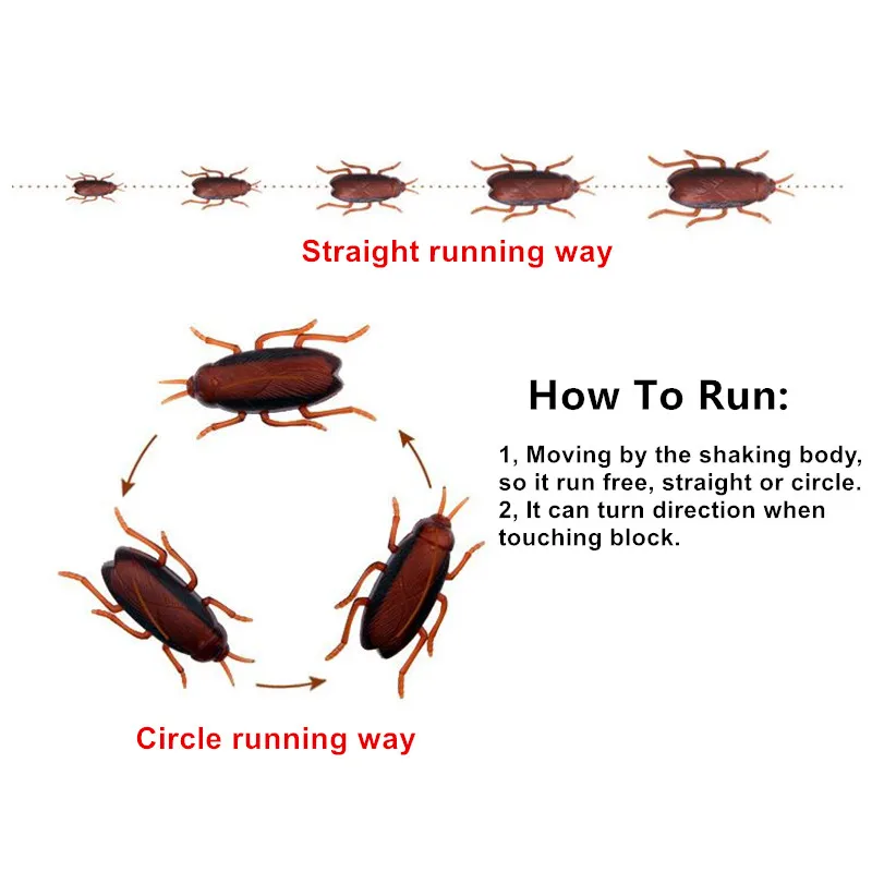 2 шт. электронные игрушки для тараканов кошек работает от аккумулятора бега