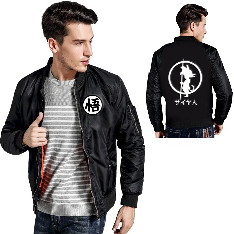 Dragon Ball Goku bomber куртка мужская 6XL 7XL 8XL ветровка куртка пальто весна Drogaon Ball Z Аниме Печатный Повседневный дропшиппинг
