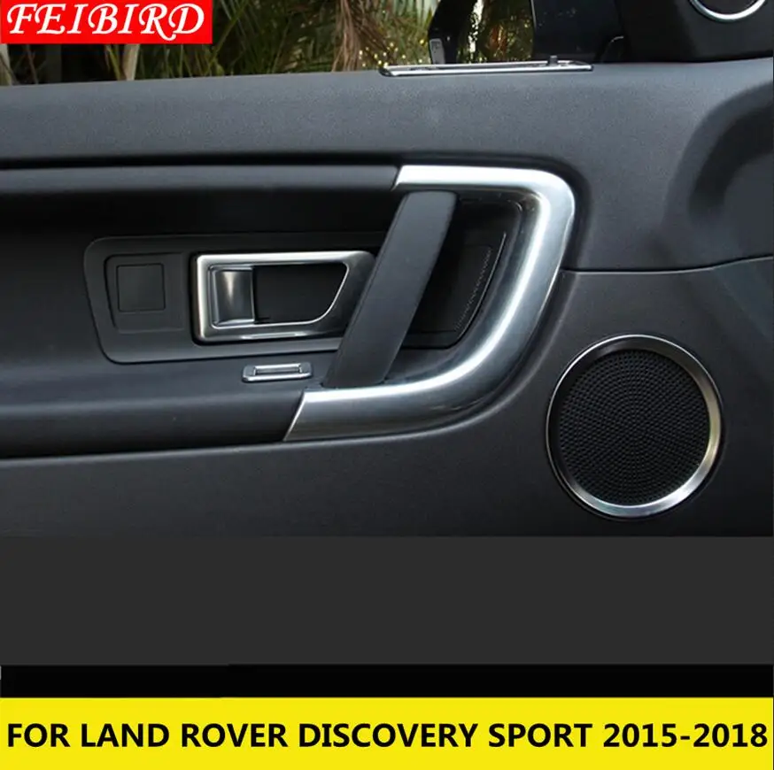 Стиль для Land Rover Дискавери Спорт- ABS внутренняя дверная ручка Чаша Крышка отделка матовый из углеродного волокна - Название цвета: MATTE STYLE