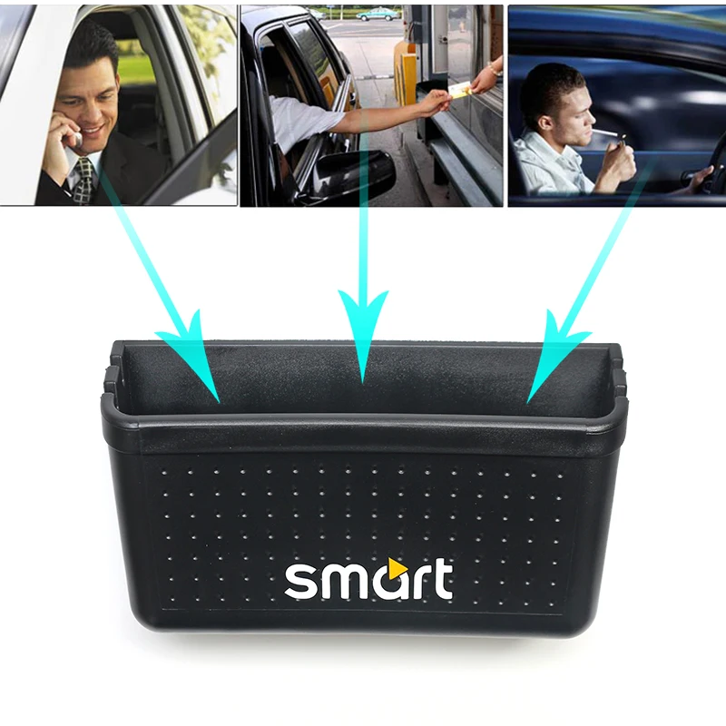 Автомобильный ящик для хранения для smart 450 451 453 fortwo forfour мобильный телефон карта размещения Автомобильный интерьер автомобильные аксессуары стиль