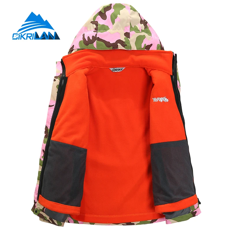 Новое поступление 3 в 1 камуфляжная детская зимняя куртка для отдыха на открытом