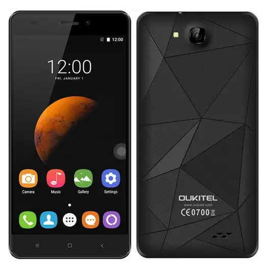 In Stock Oukitel C3 5.0&quot HD IPS MTK6580 Quad Core Mobile Cell Phone android 6.0 1GB RAM 8GB ROM 8.0MP GPS Dual Sim 3G Smartphone |