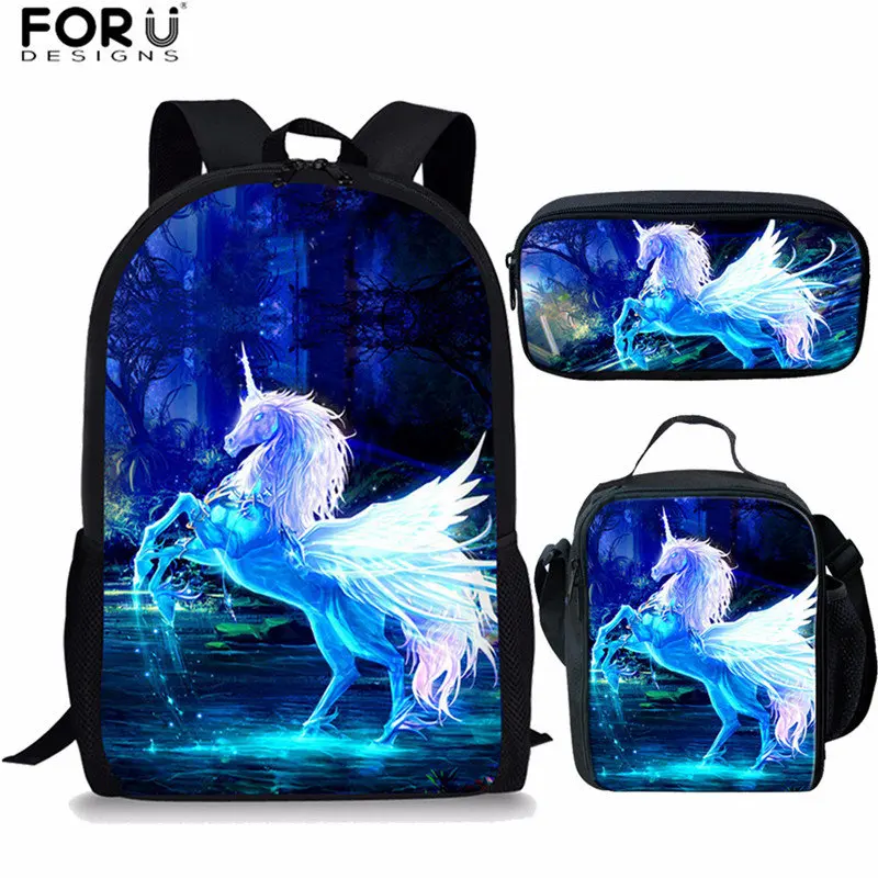 XM1344CGK FORUDESIGNS рюкзак с единорогом Kawaii школьные сумки для девочек-подростков розовый рюкзак Мультфильм Детский Рюкзак Японский Детский рюкзак - Цвет: XM1344CGK