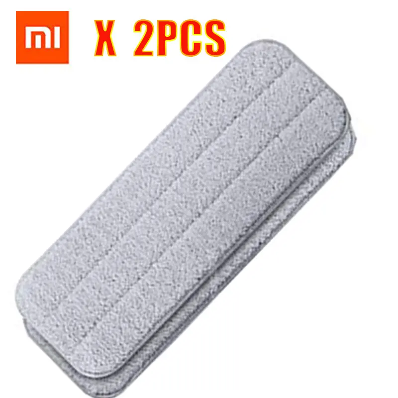 2pcs Сменная Швабра Xiao mi jia Deerma для mi jia, распылительная Швабра для воды, вращающаяся на 360 градусов, тканевая насадка, деревянные из карбонового волокна, ткань C2 - Цвет: 2pcs
