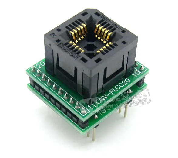 PLCC20 к DIP20 программатор адаптер Yamaichi IC для пакет 1 27 мм шаг|adapters for programmer|adapter